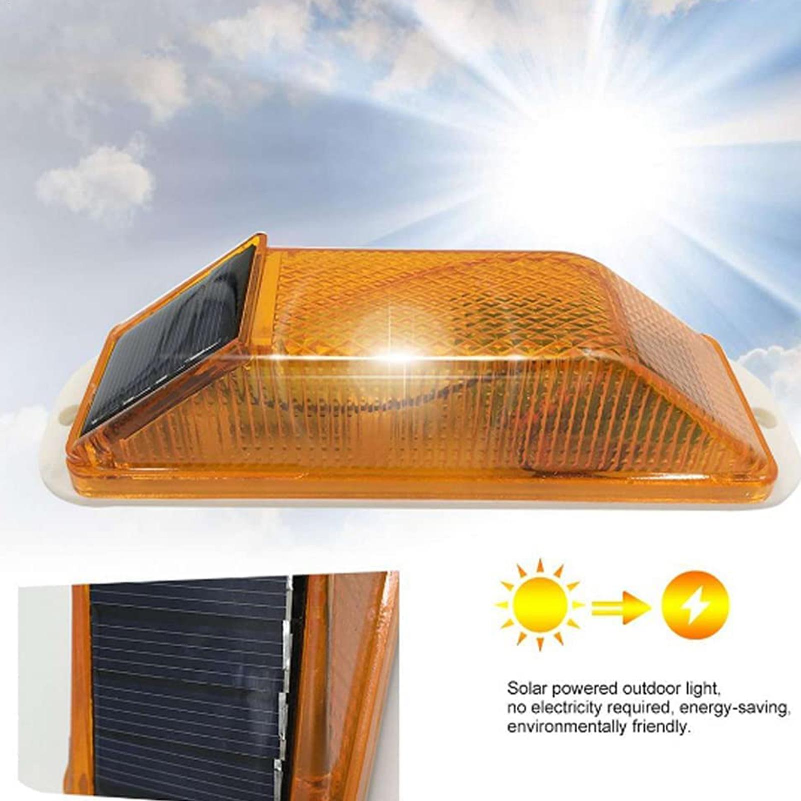 Model Kit Led - مصباح تحذير LED يعمل بالطاقة الشمسية،