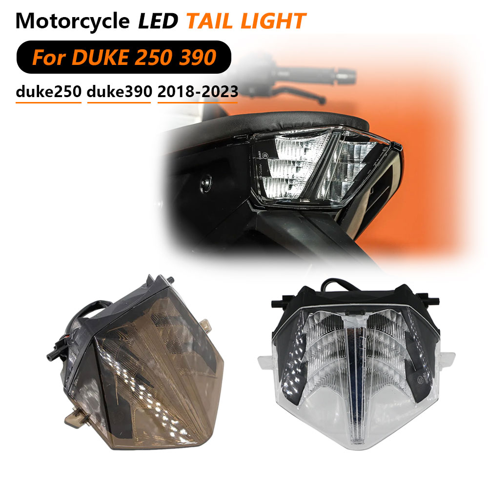 Model Kit Led - مصباح خلفي للدراجات النارية مع إضاءة