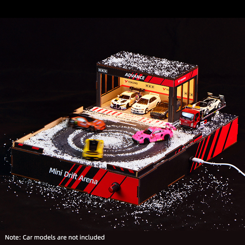 Model Kit Led - مجموعة بناء مشهد سيارات بمقياس 1:64
