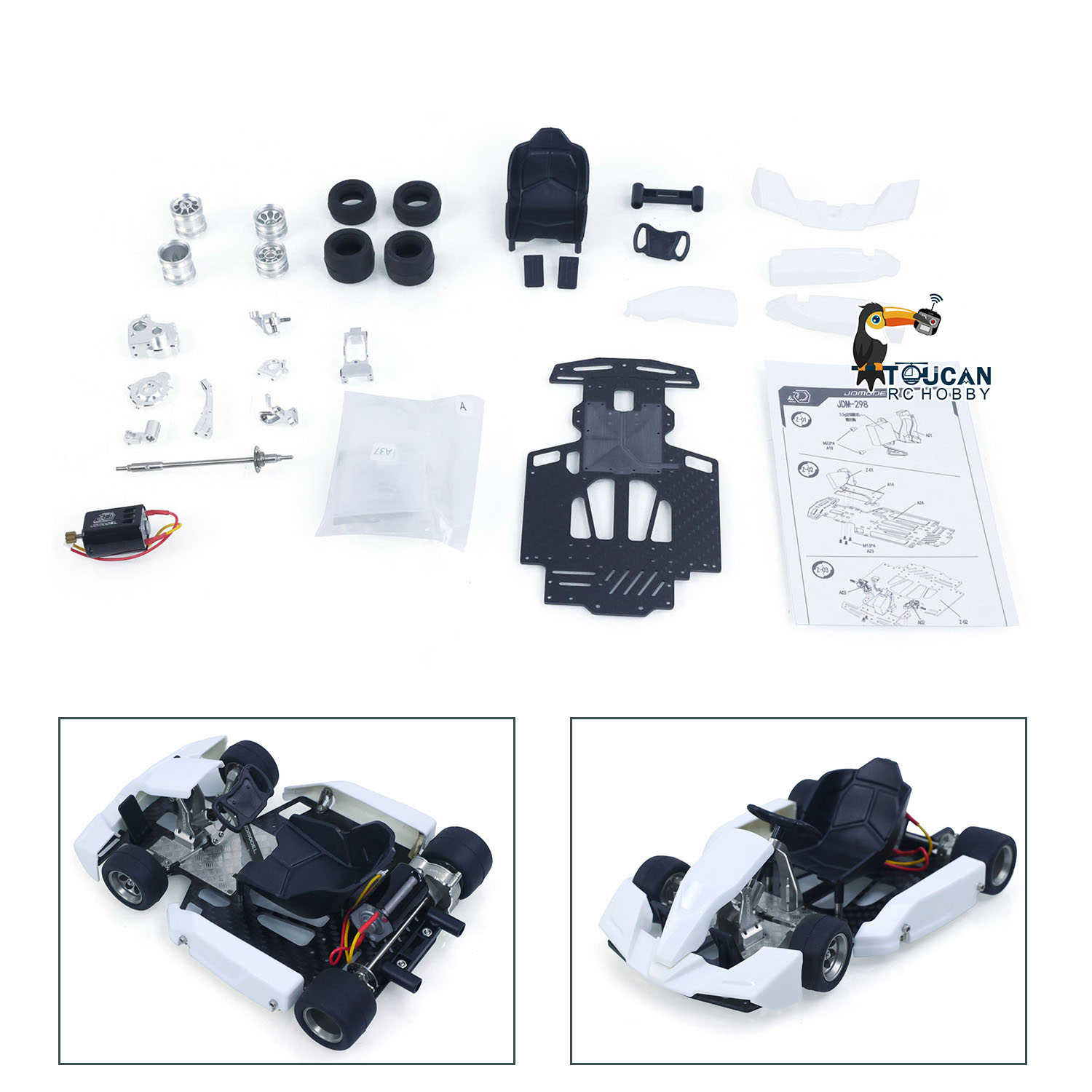 Model Kit Jdm - سيارة سباق كهربائية تعمل بالتحكم عن