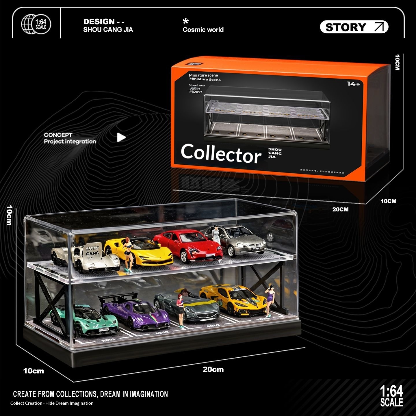 ديوراما لموقف سيارات من طابقين - مراجعة Model Kit Led وسعره