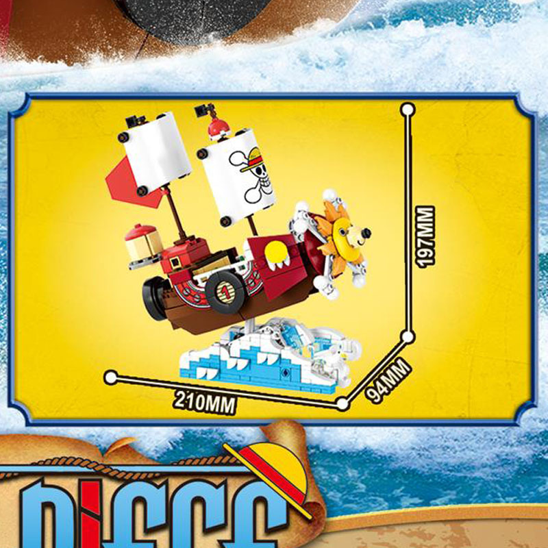 مجموعة مكعبات بناء ميكرو 4 في  - مراجعة Model Kit One Piece Ship وسعره