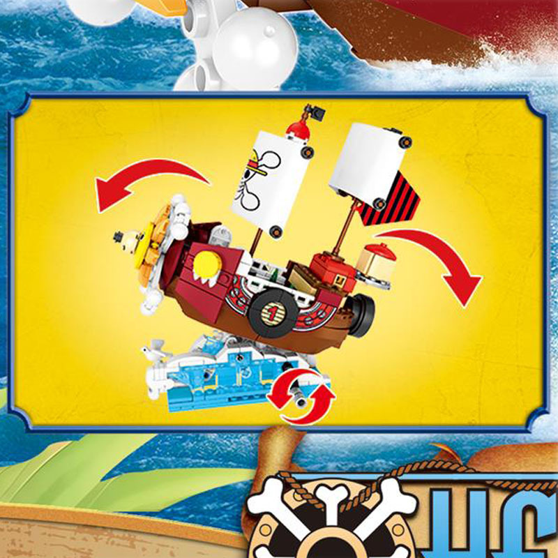 مجموعة مكعبات بناء سفينة قراصن - مراجعة Model Kit One Piece Ship وسعره