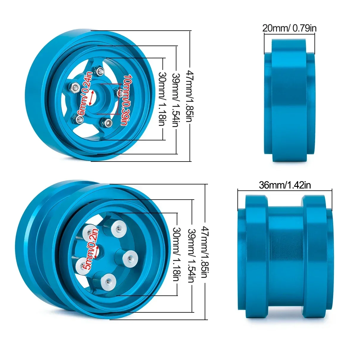 عجلات خرز من الألومنيوم لمجموع - مراجعة Model Kit Tamiya وسعره