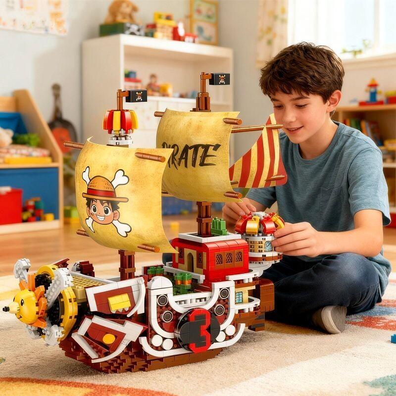 مجموعة نموذج سفينة القراصنة مو - مراجعة Model Kit One Piece Ship وسعره